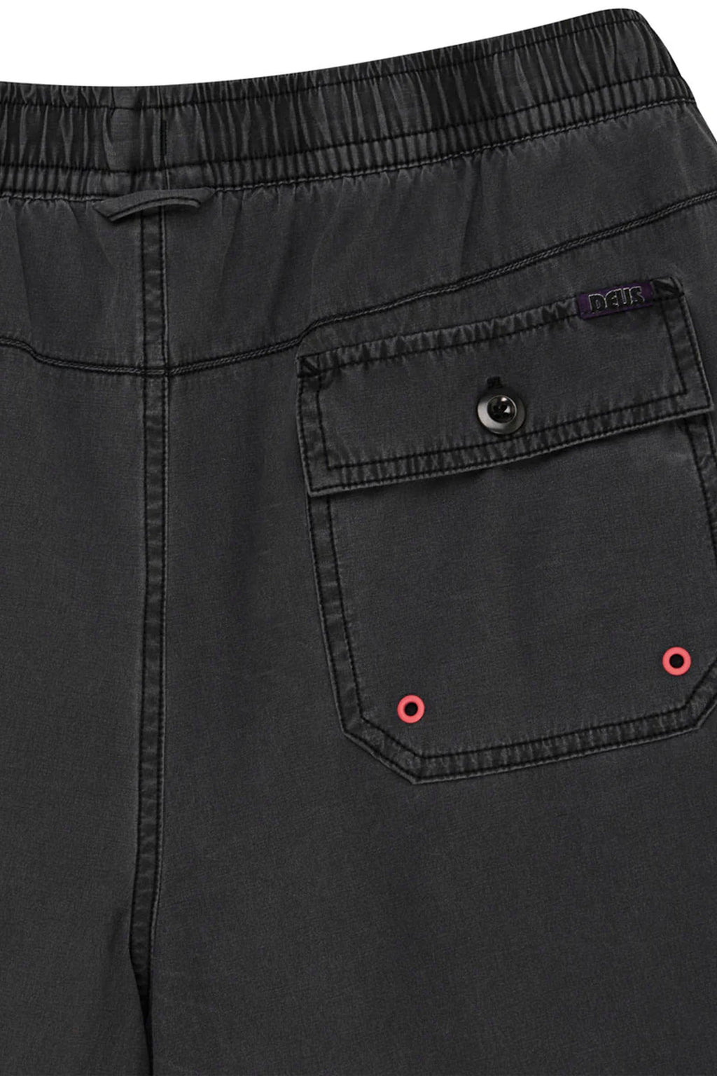 DEUS - SANDBAR GARMENT DYED MESH SHORT - ANTHRACITE