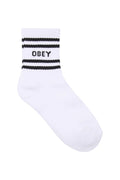 OBEY - COOP SOCK - WHITE/BLACK