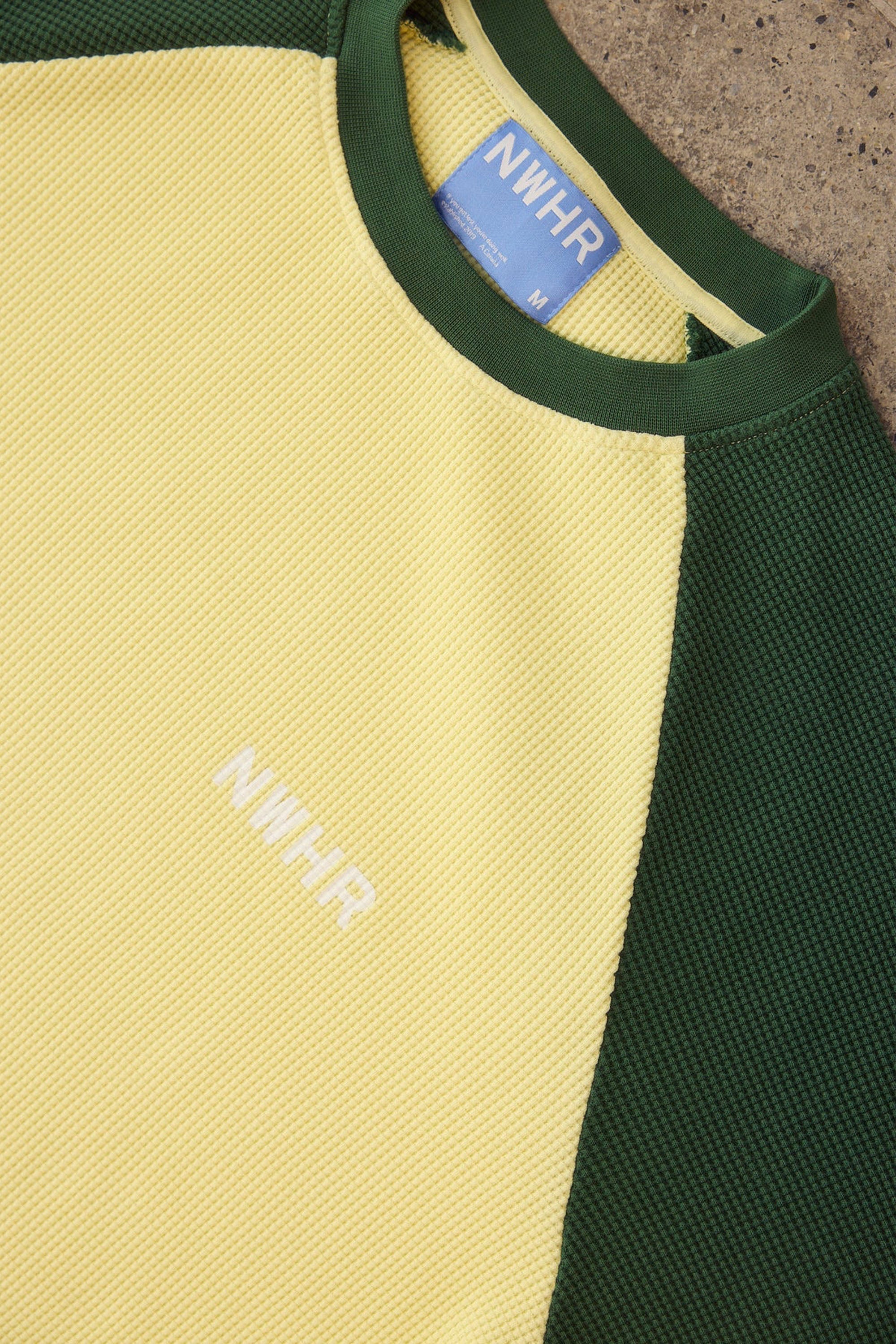 NOWHERE - GREEN WAFFLE CREWNECK