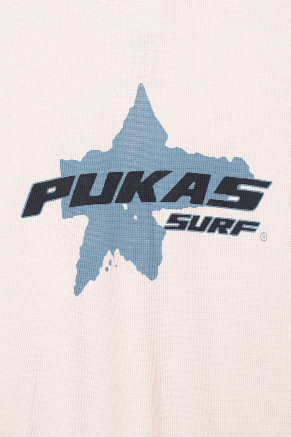 PUKAS SURF SHOP - COMP WAFFLE TEE - WHITE SAND