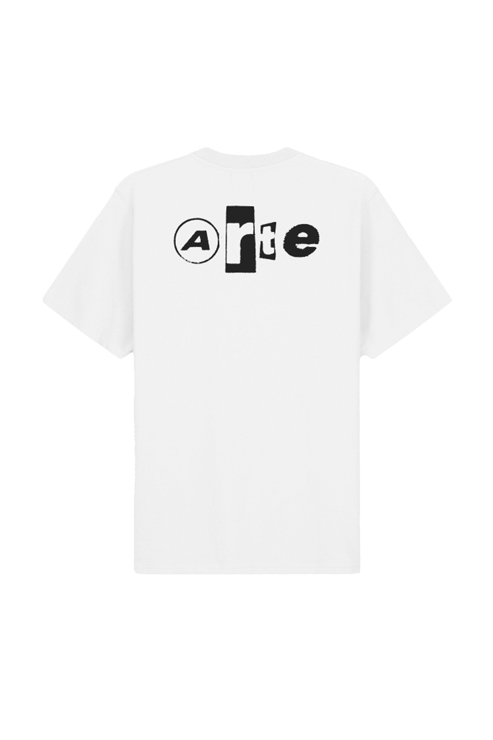 ARTE - BACK COLLAGE T-SHIRT - WHITE