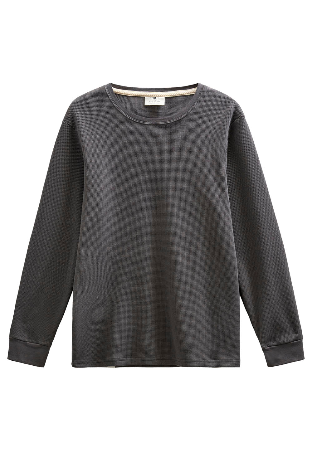 ANERKJENDT - AKKIKKI WAFFLE LONG SLEEVE TEE - MAGNET