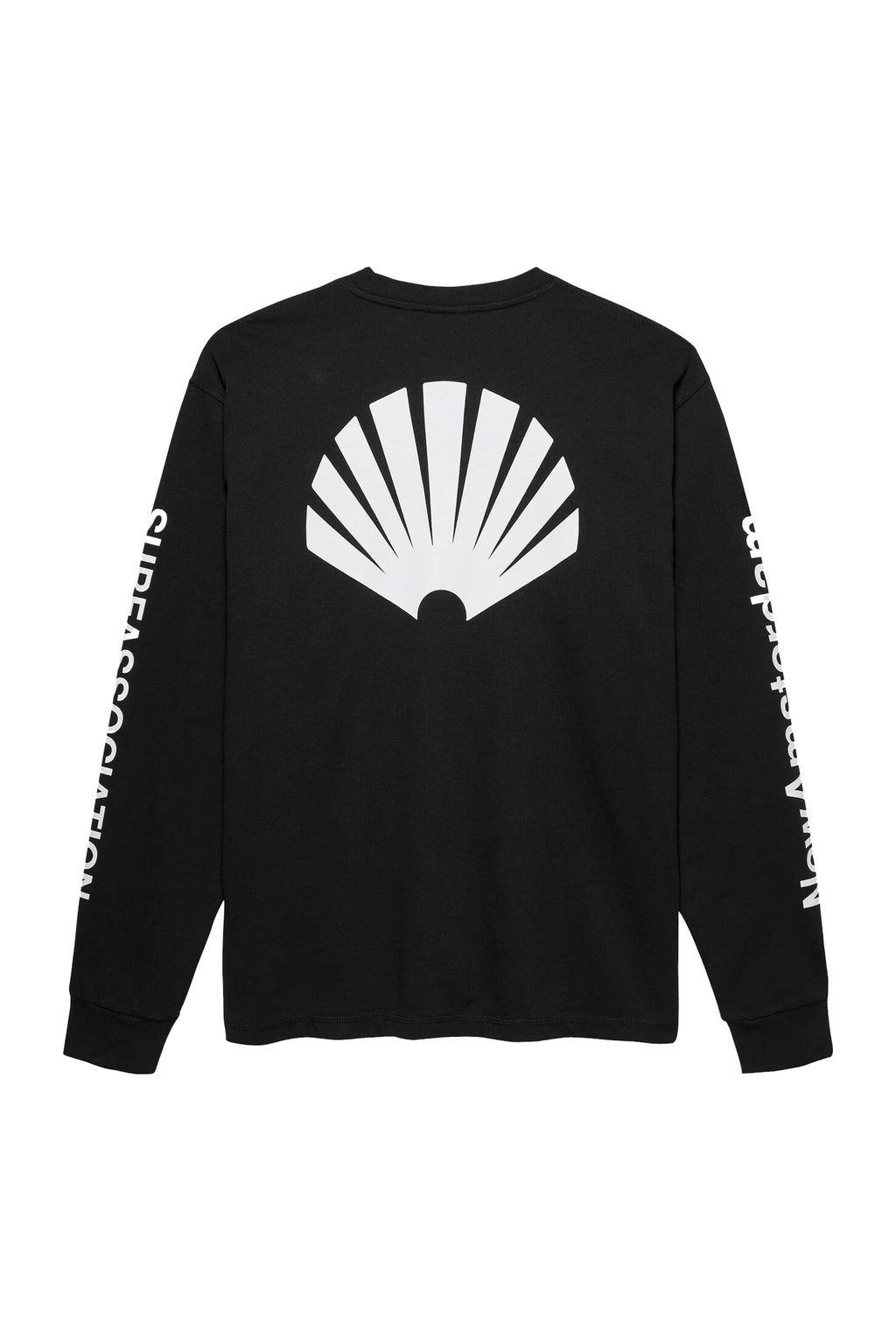 NEW AMSTERDAM SURF ASSOCIATION - LOGO LONGSLEEVE TEE - BLACK /WHITE