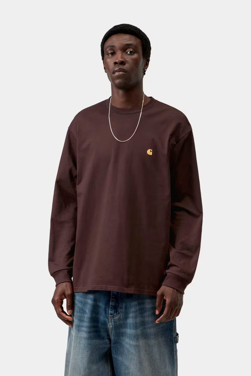 CARHARTT WIP - CHASE LONG SLEEVE T-SHIRT - PALISANDER