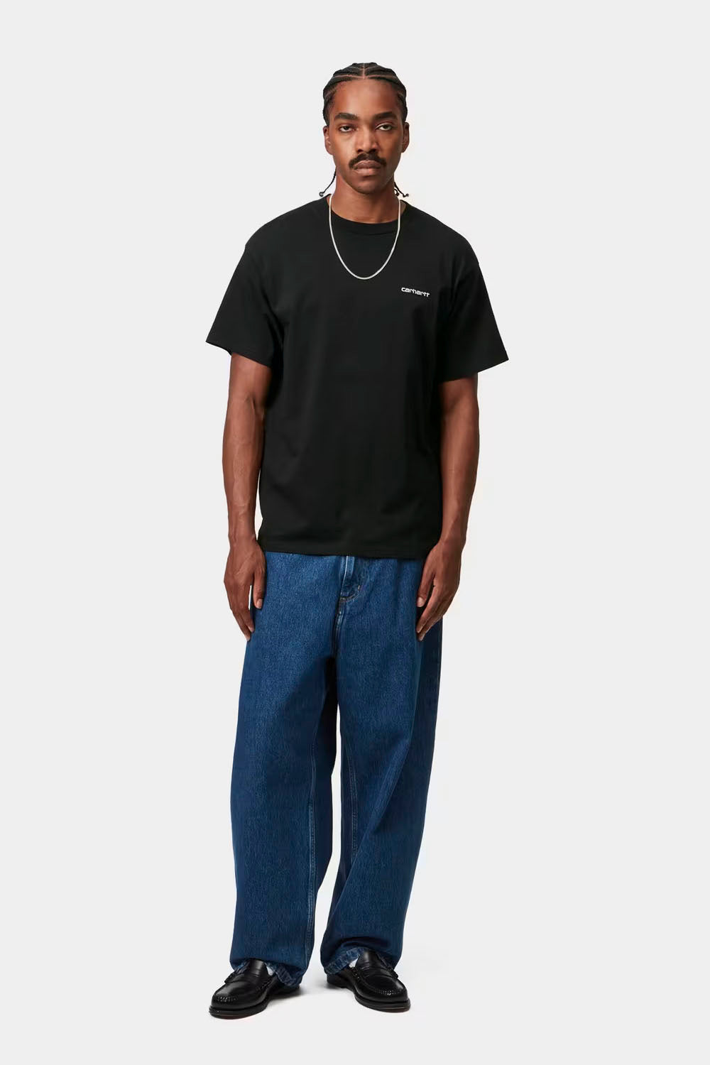 CARHARTT WIP - SCRIPT EMBROIDERY T-SHIRT - BLACK