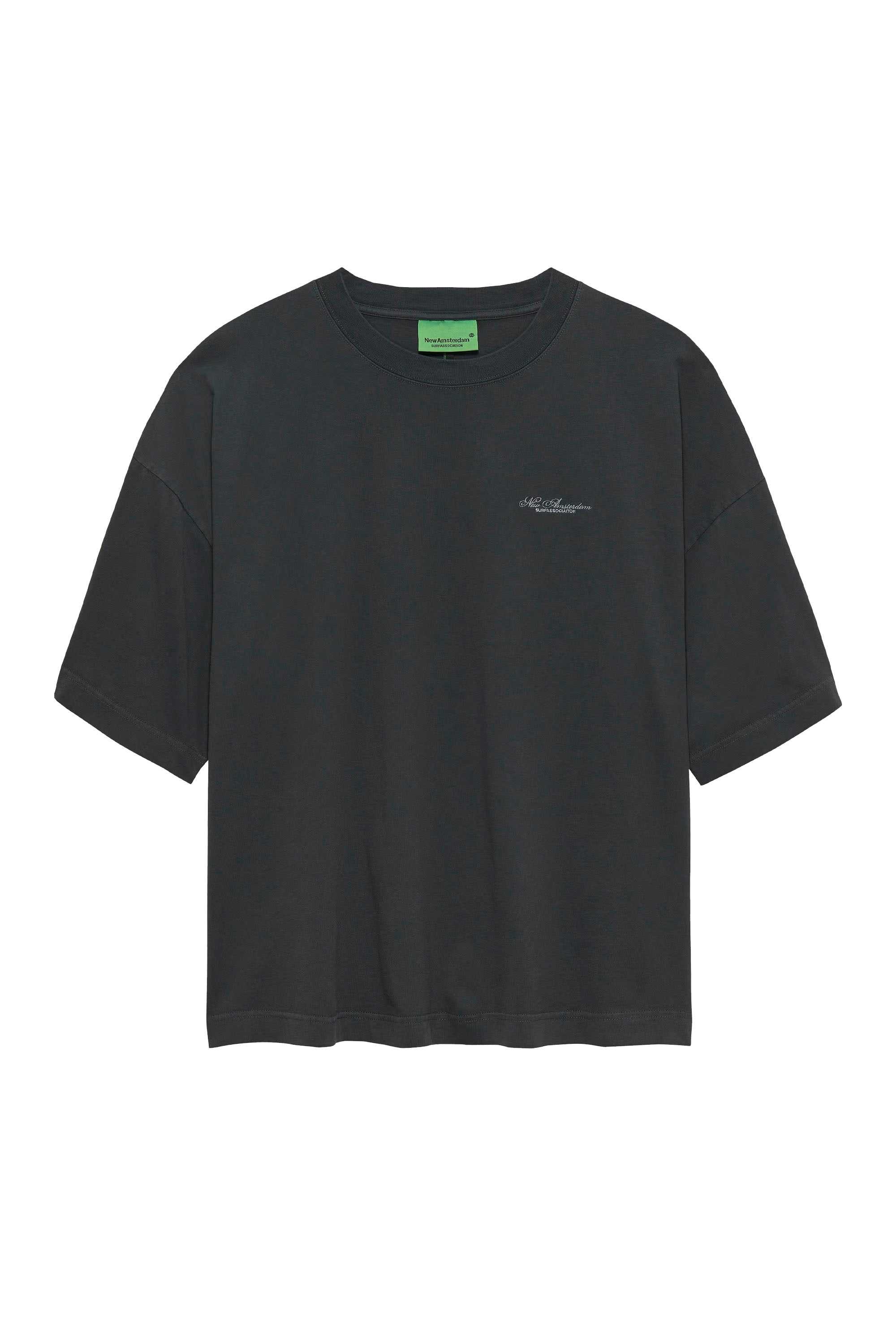 NEW AMSTERDAM SURF ASSOCIATION - BIG LOGO TEE - ANTHRACITE