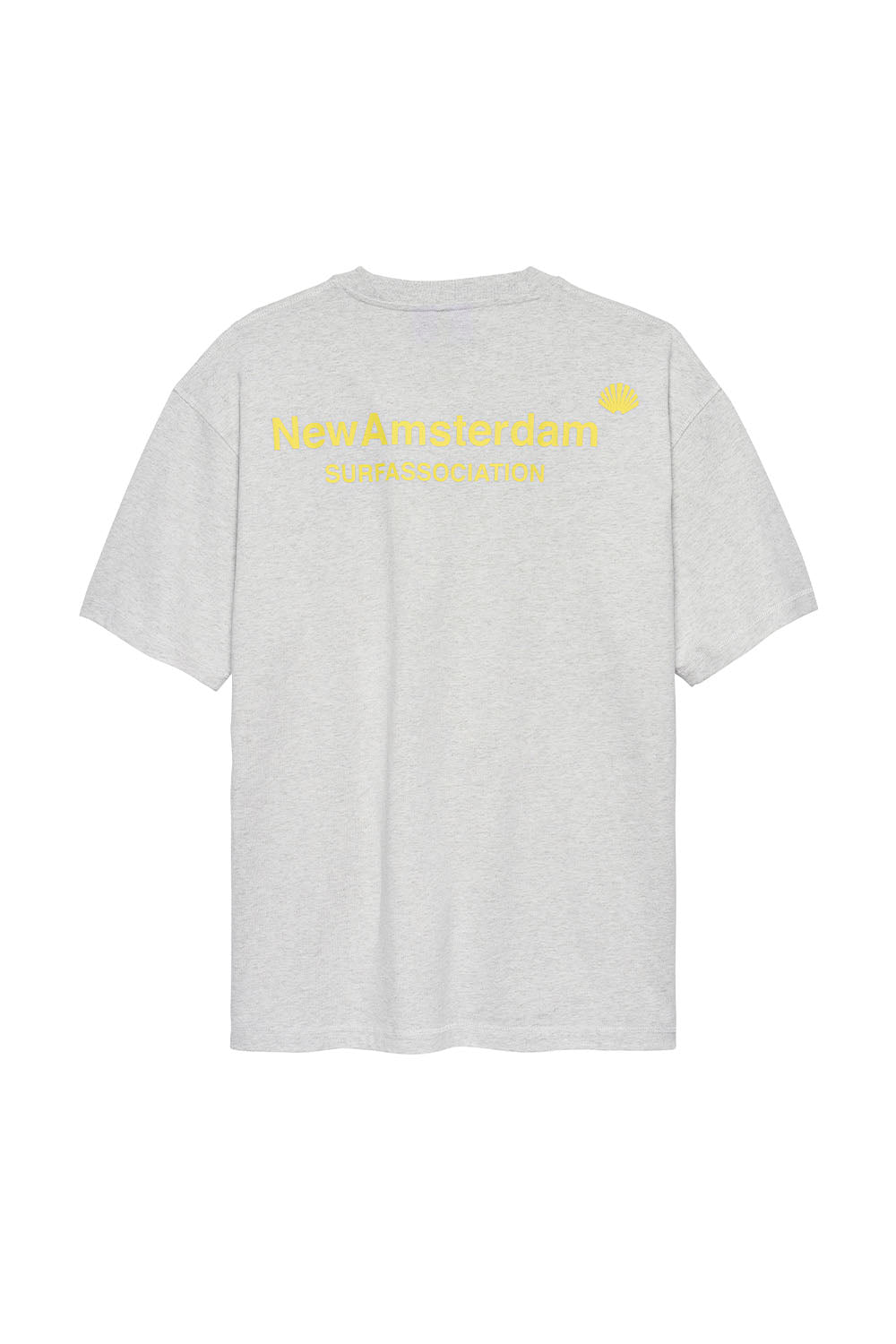 NEW AMSTERDAM SURF ASSOCIATION - LOGO TEE - ASH LEMON