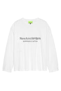 NEW AMSTERDAM SURF ASSOCIATION - WORKED LOGO LONGSLEEVE TEE