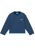 NOWHERE - STRIPED LONG SLEEVE TEE - BLUE