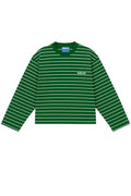 NOWHERE - STRIPED LONG SLEEVE TEE - GREEN