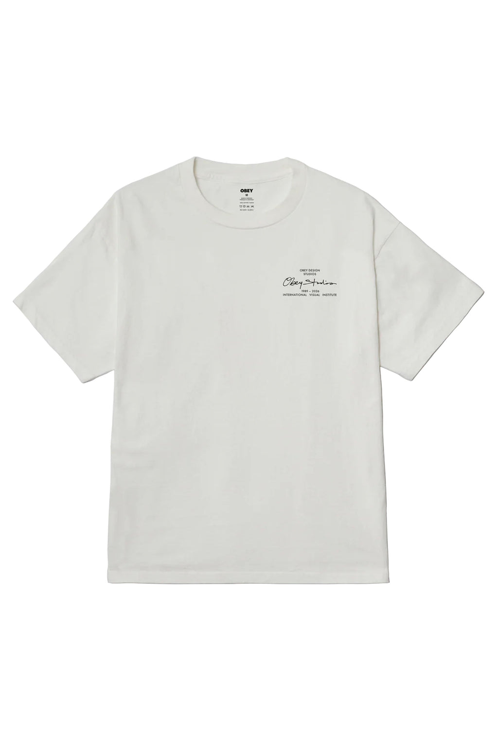 OBEY - OBEY INSTITUTE T-SHIRT - VINTAGE WHITE