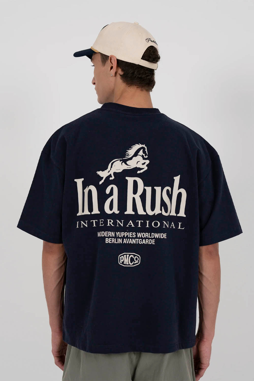 PROHIBITED - HORSE RACER TEE - DEEP BLUE