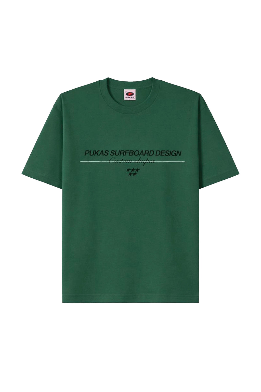 PUKAS - FIVE STARS SHORT SLEEVE TEE - EVERGREEN