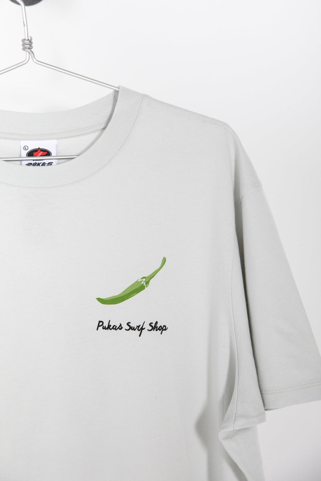 PUKAS SURF SHOP - PIPARRA TEE - ICE GREY - MAN