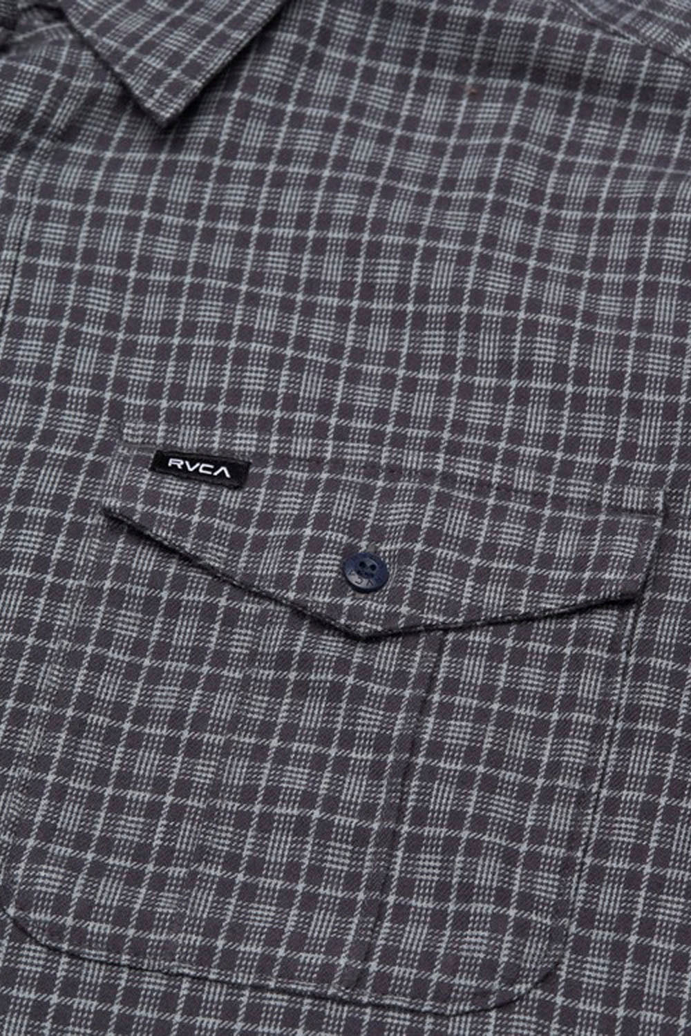 RVCA - HUGUES MICRO CHECKS SHIRT - MOODY BLUE