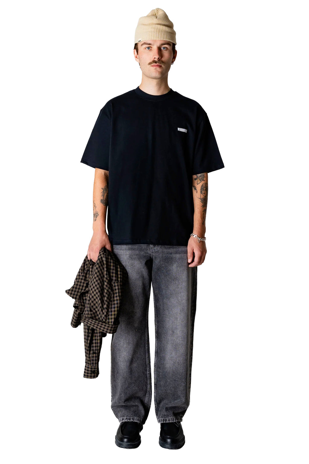 WOODBIRD - WBBAINE SEA TEE - BLACK