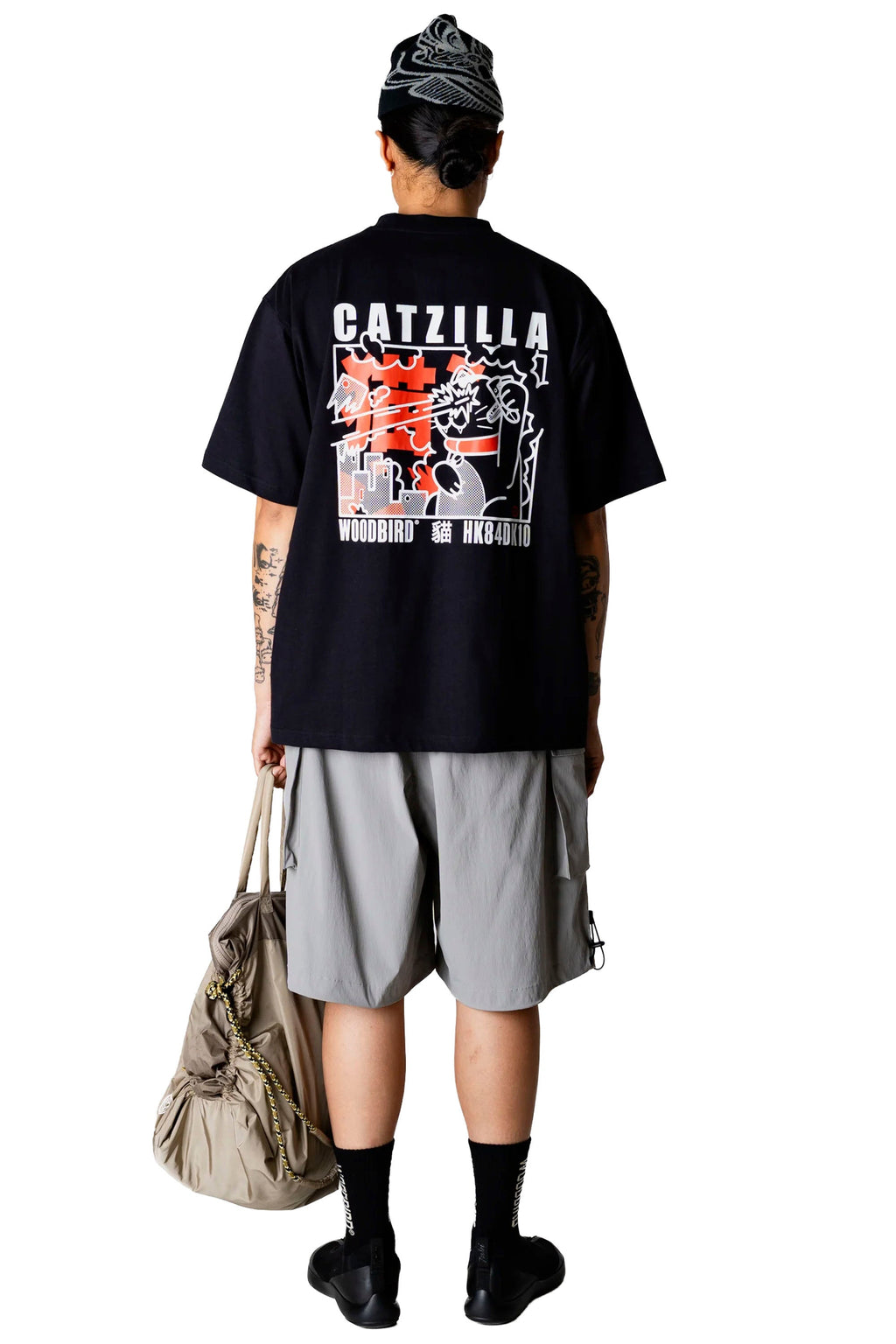 WOODBIRD - WBBAINE ZILLA TEE - BLACK