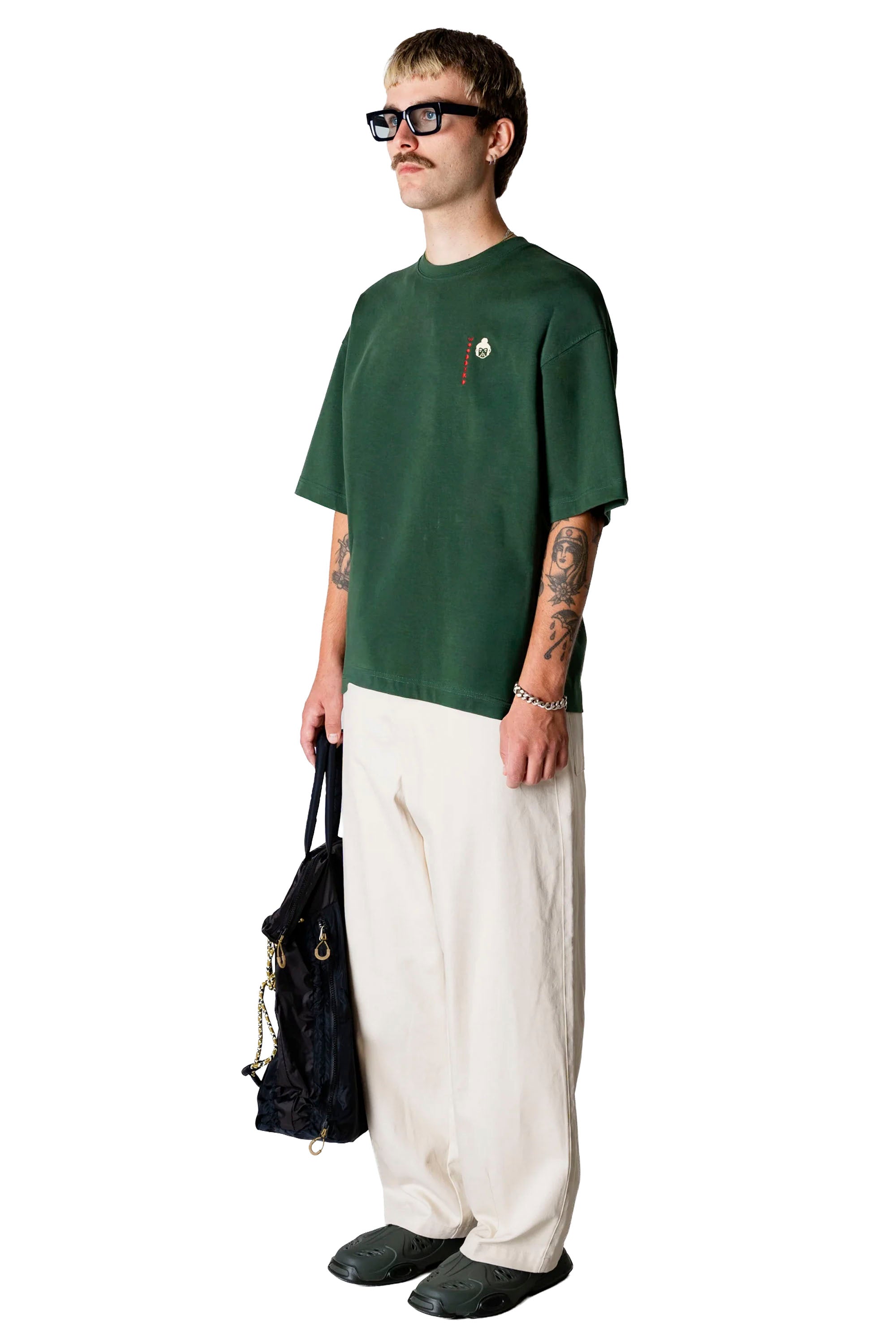 WOODBIRD - WBBEAM SUMA TEE - PINE GREEN