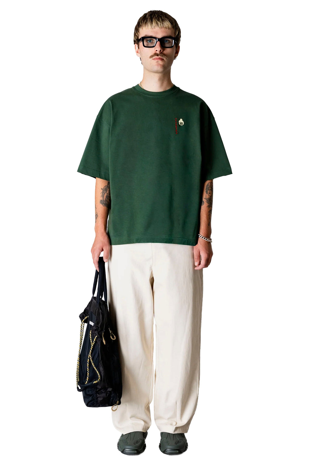 WOODBIRD - WBBEAM SUMA TEE - PINE GREEN