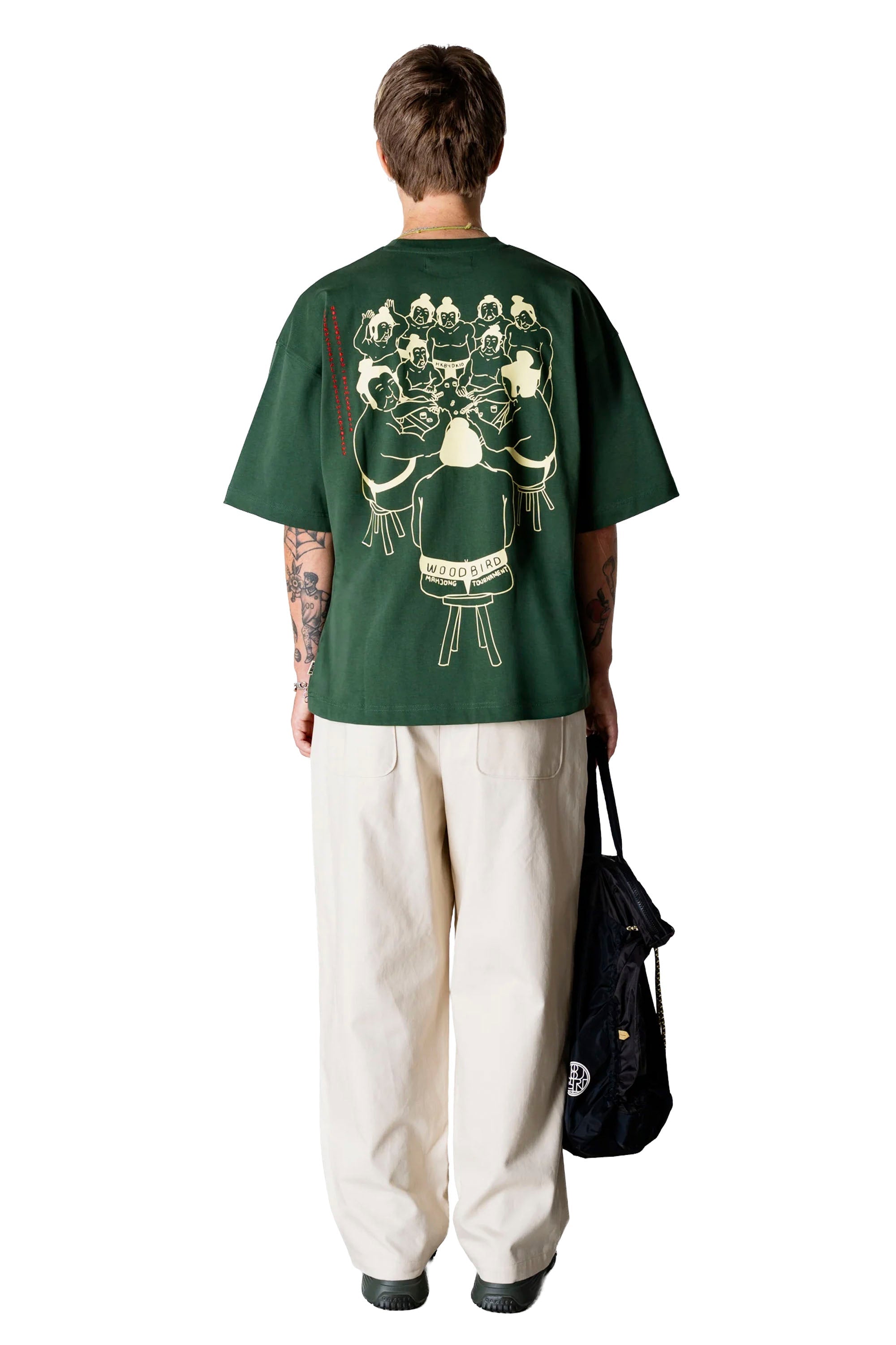 WOODBIRD - WBBEAM SUMA TEE - PINE GREEN