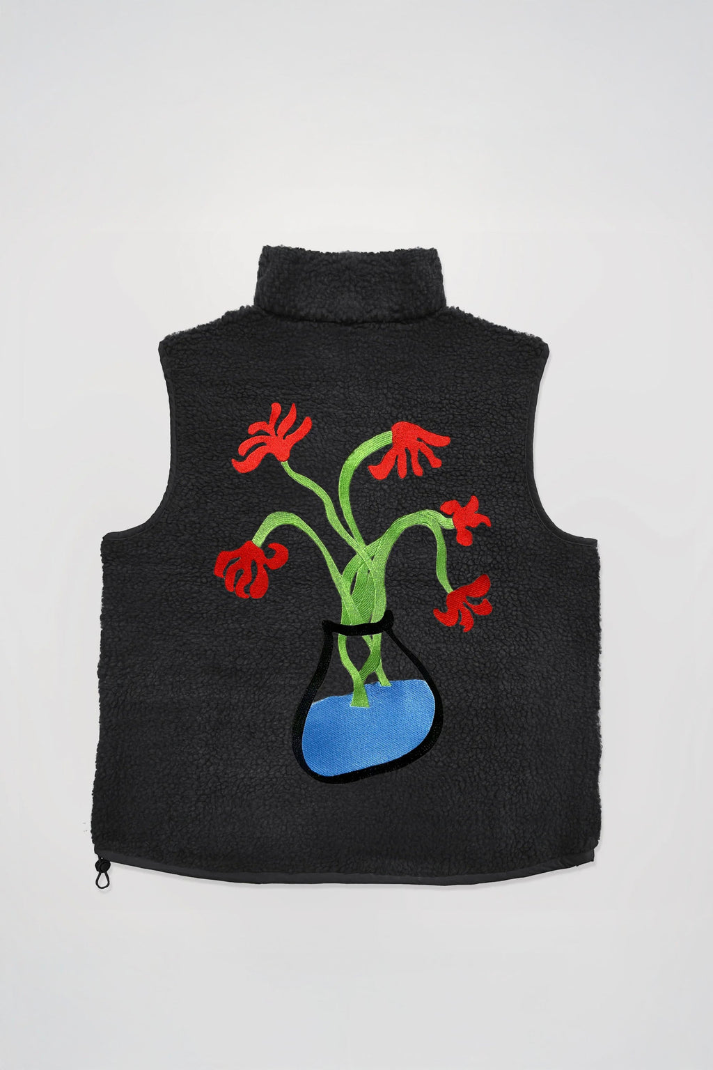 ENCRÉ - FLOWER IN JUNE BODYWARMER - BLACK