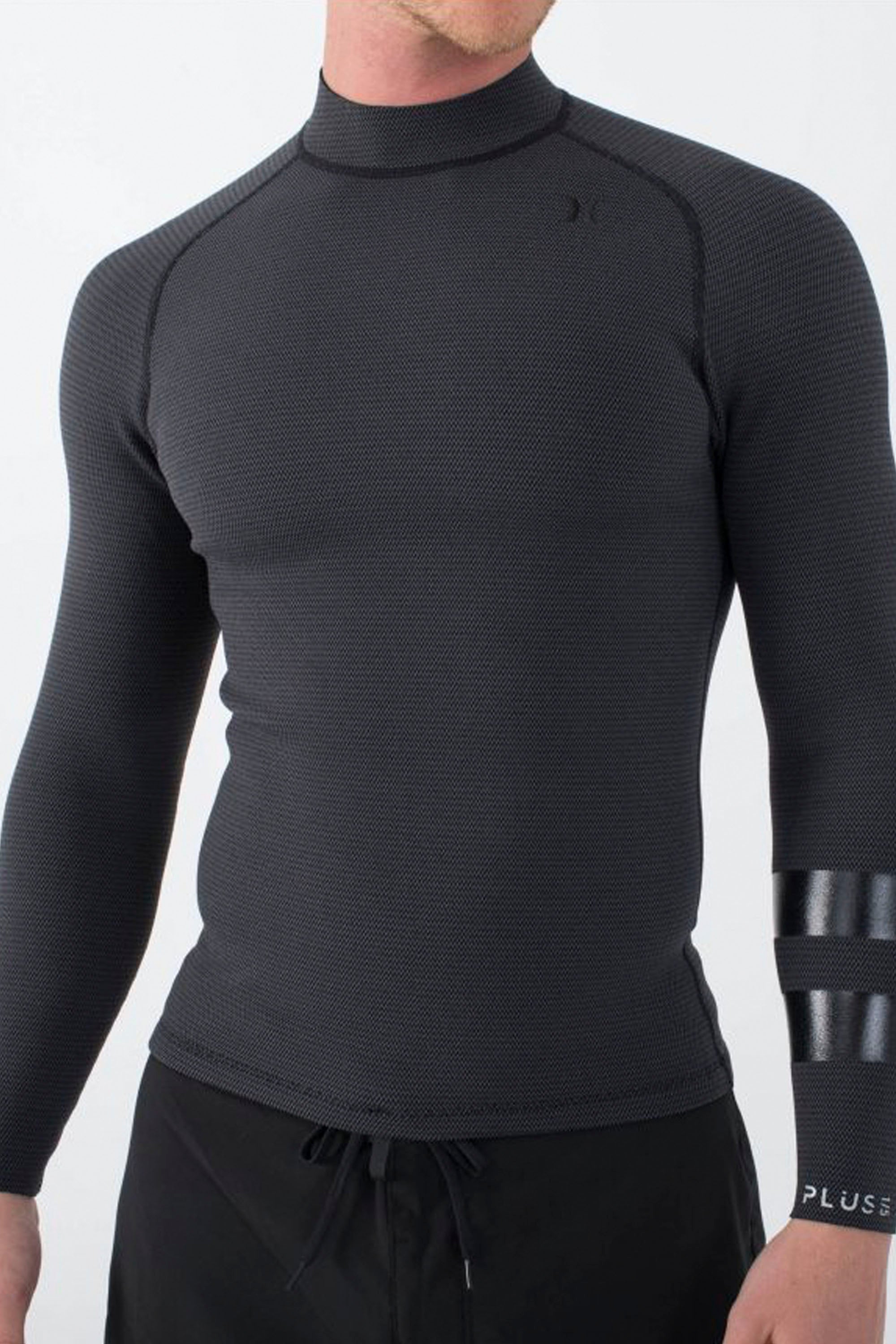 HURLEY - PLUS JACKETS TEXTURE - 1.5/1MM - LONG SLEEVE - BLACK/GRAPHITE - MAN