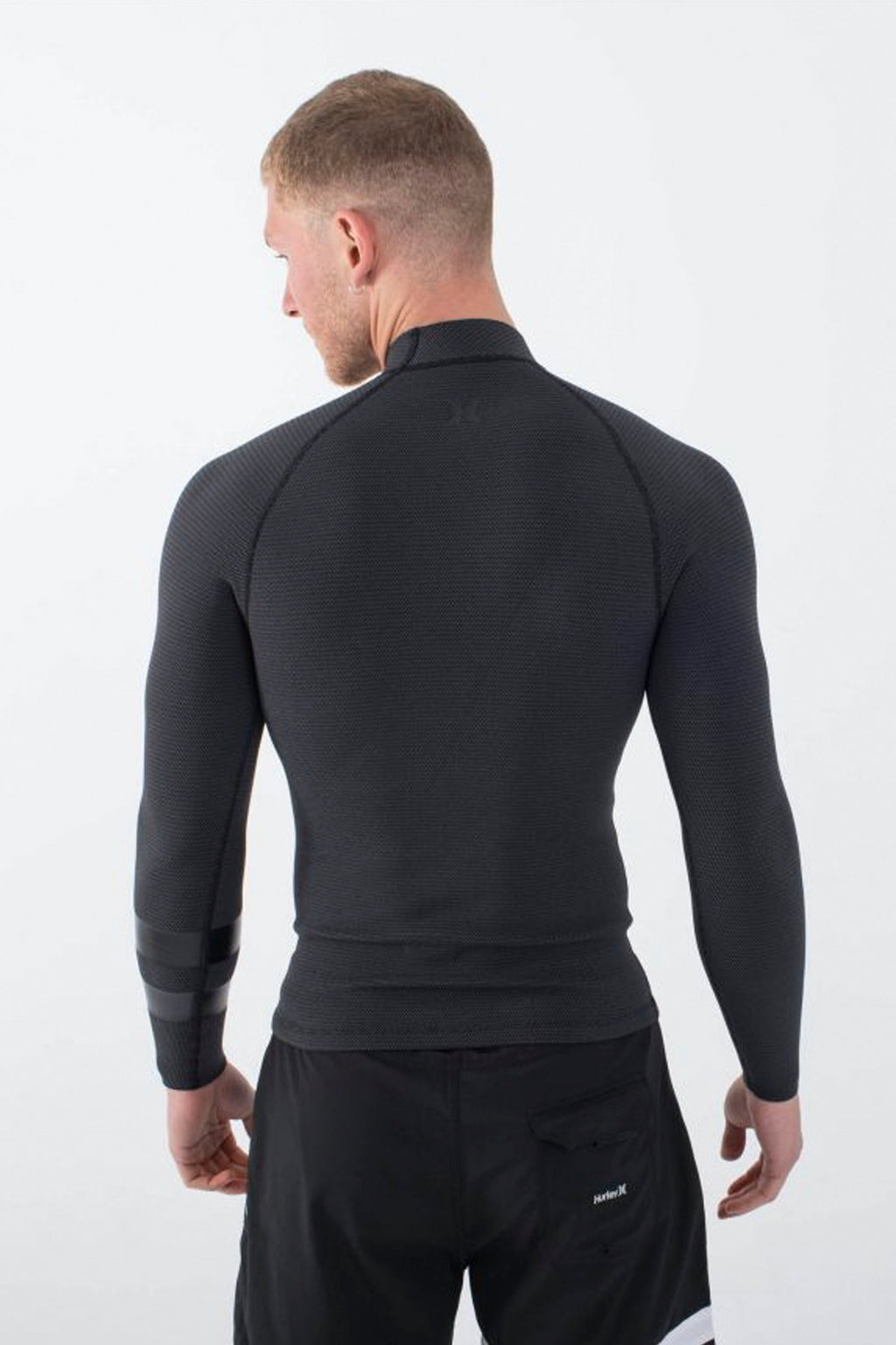HURLEY - PLUS JACKETS TEXTURE - 1.5/1MM - LONG SLEEVE - BLACK/GRAPHITE - MAN
