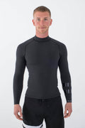 HURLEY - PLUS JACKETS TEXTURE - 1.5/1MM - LONG SLEEVE - BLACK/GRAPHITE - MAN