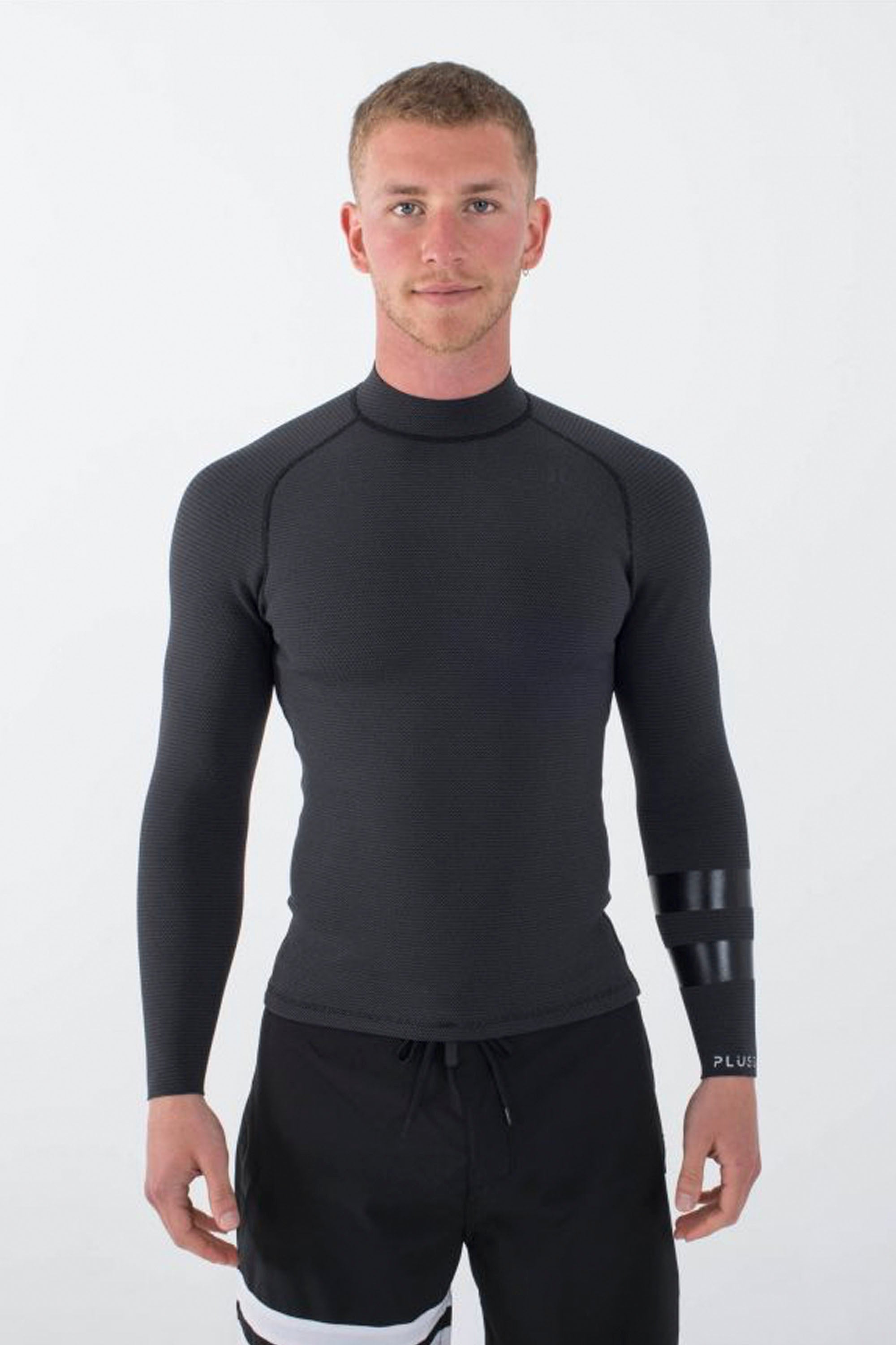 HURLEY - PLUS JACKETS TEXTURE - 1.5/1MM - LONG SLEEVE - BLACK/GRAPHITE - MAN