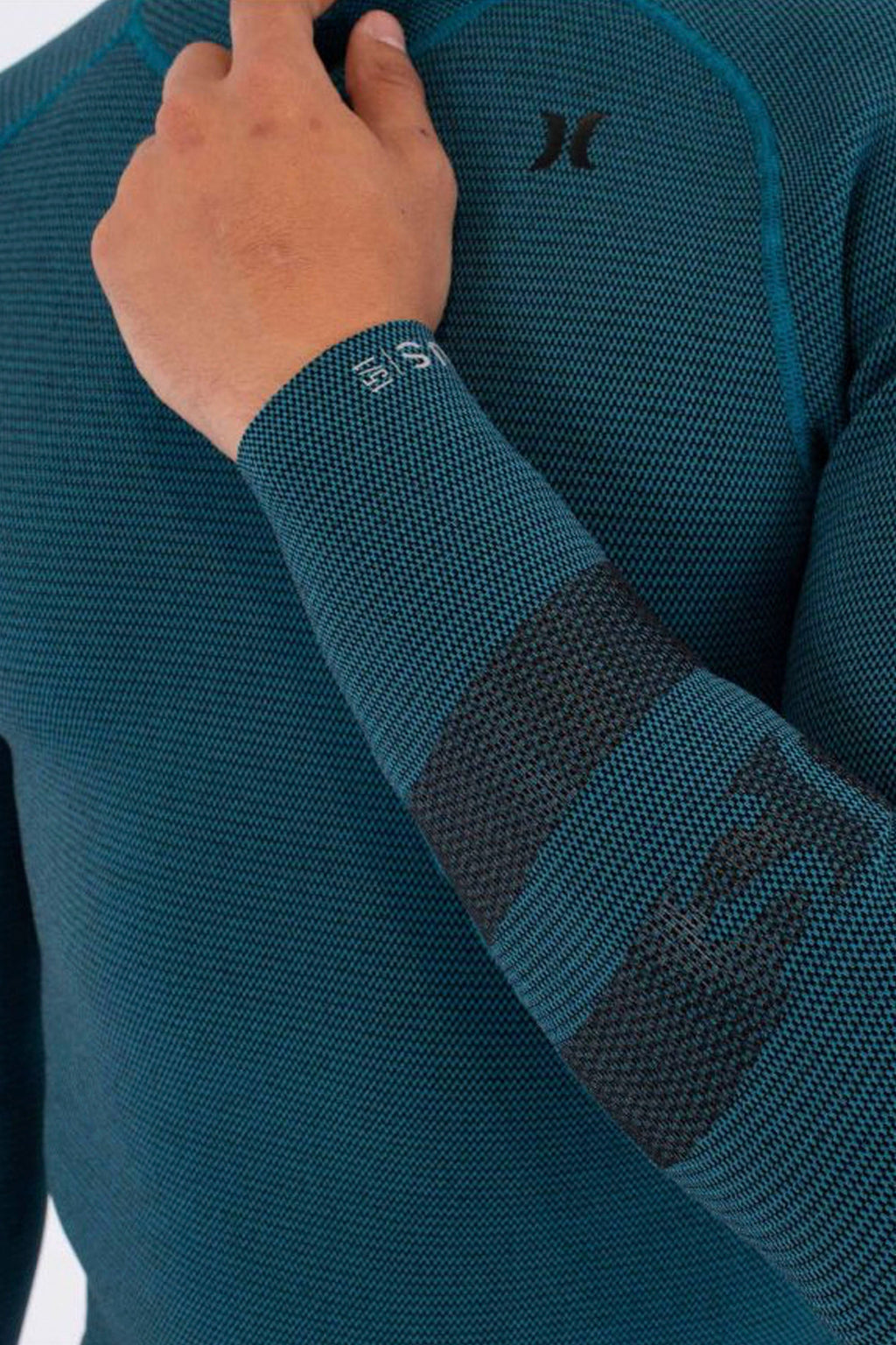 HURLEY - PLUS JACKETS TEXTURE - 1.5/1MM - LONG SLEEVE - BLACK/SKY BLUE - MAN