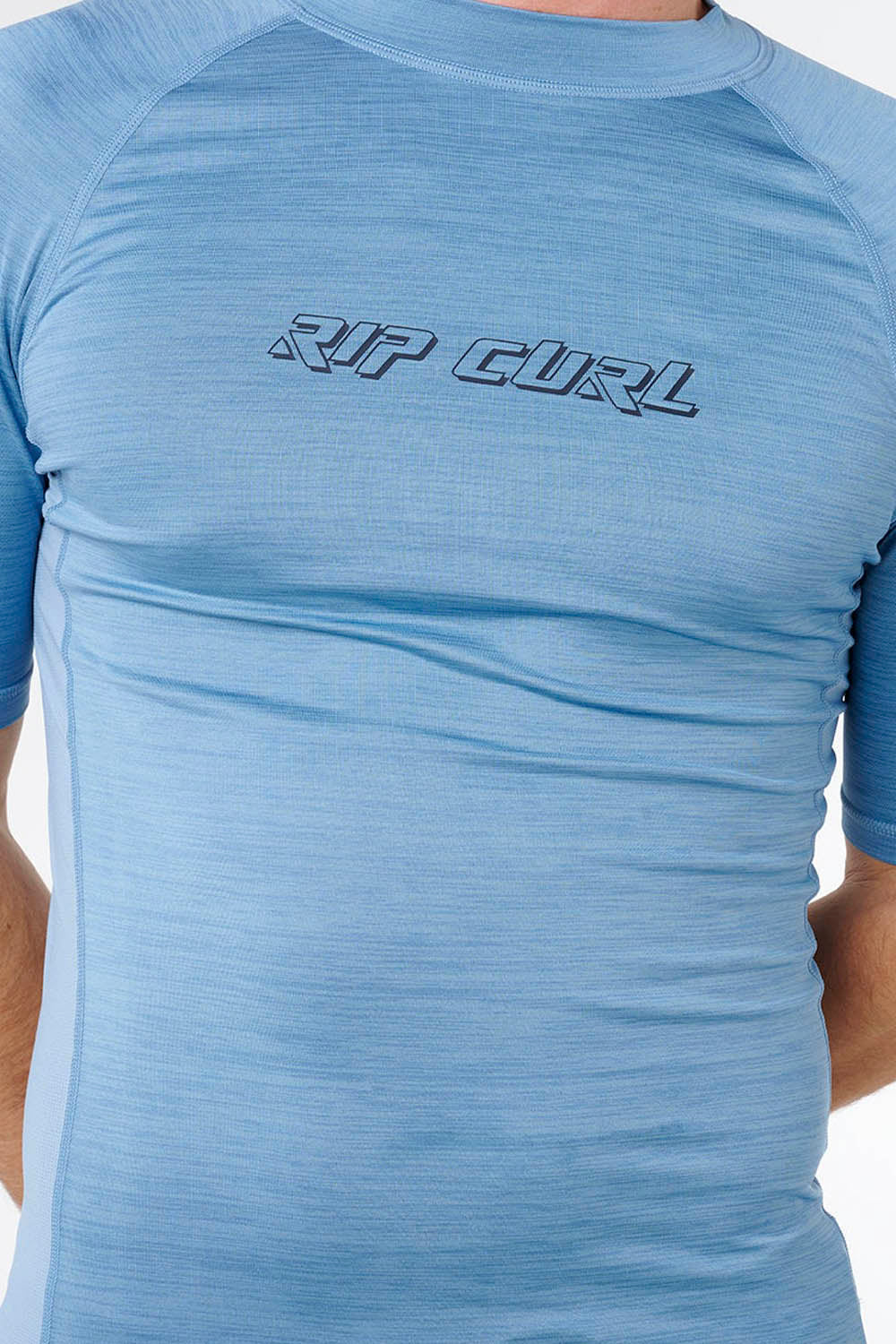 RIP CURL - DAWN PATROL UPF PERF - SHORT SLEEVE - FADED DENIM - MAN