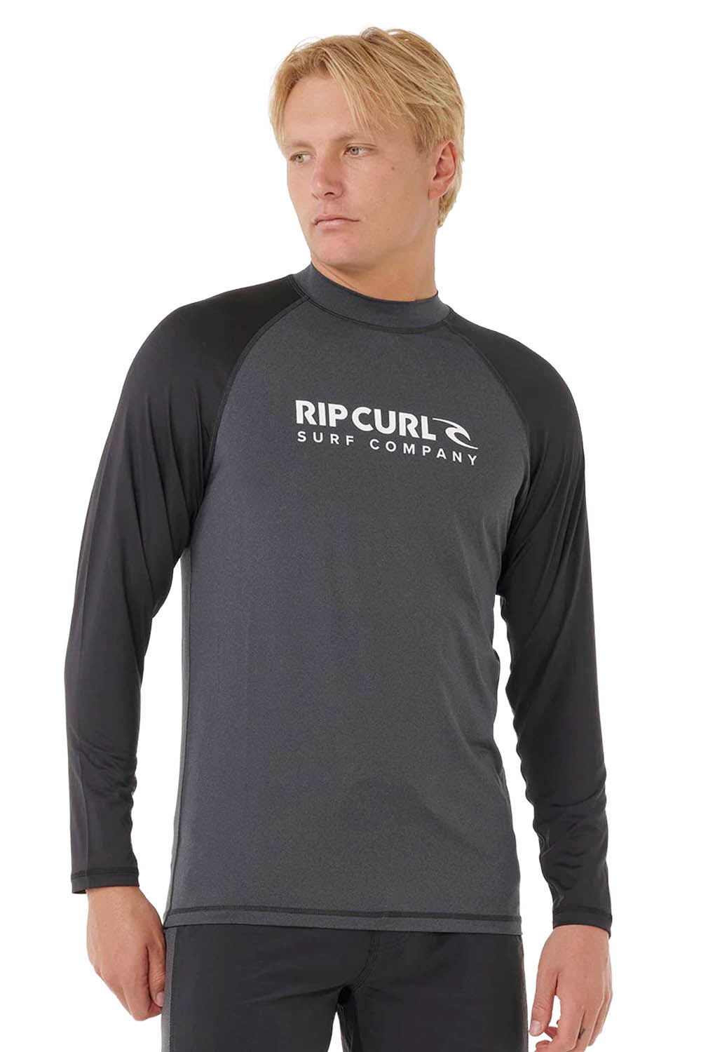 RIP CURL - SHOCK UPF - LONG SLEEVE - BLACK MARLE - MAN
