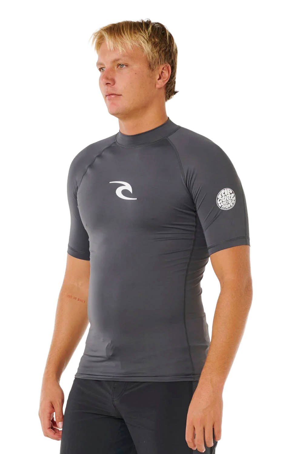 RIP CURL - WAVES UPF PERF - LONG SLEEVE - CHARCOAL GREY - MAN