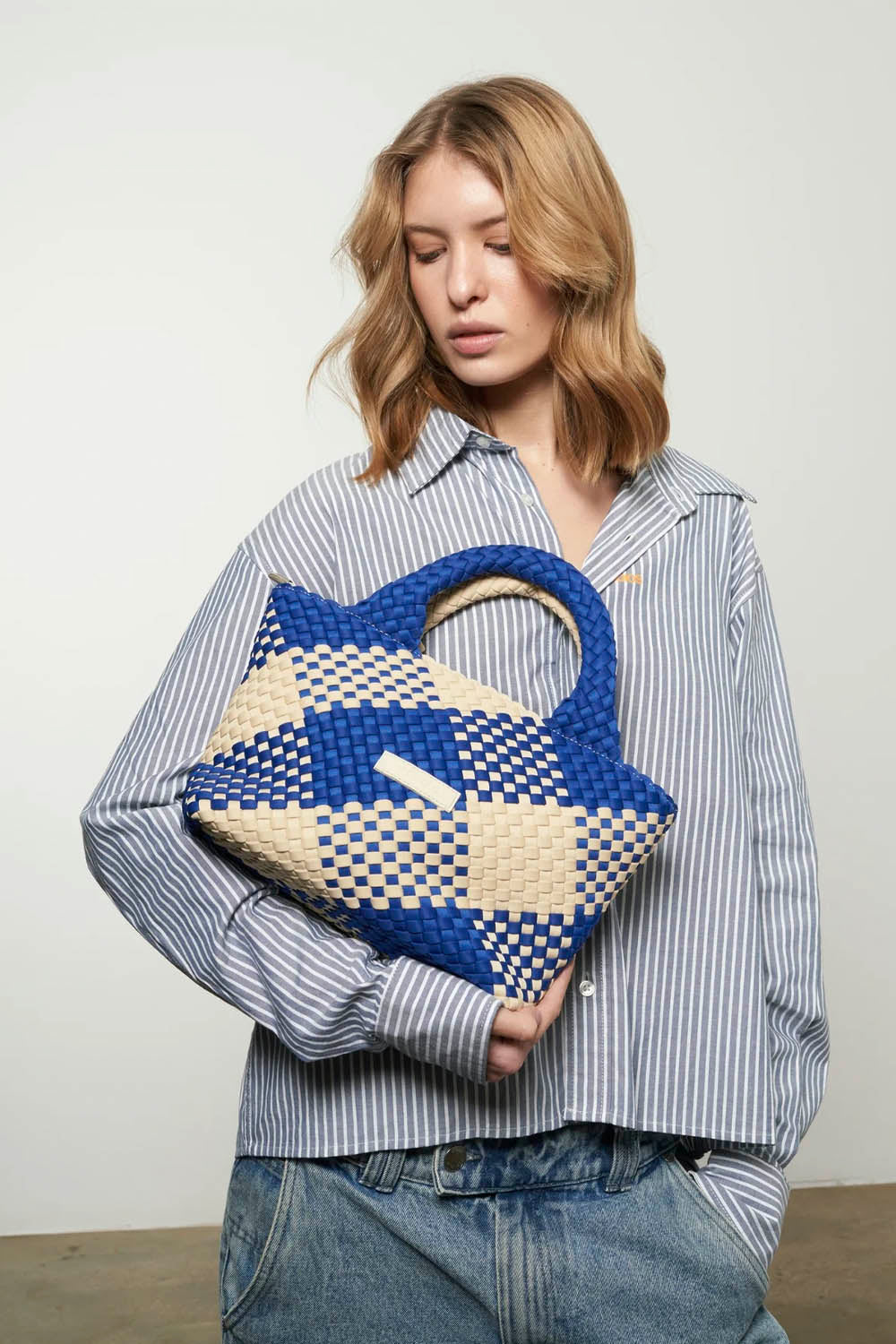 VERB TO DO - AMELIA BAG - LIFE IS SIMPLE - BEIGE/BLUE
