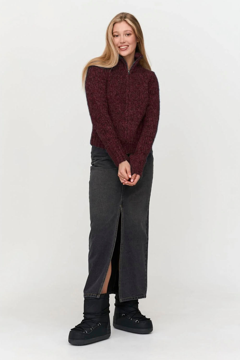 24COLOURS - ZIPPED CARDIGAN