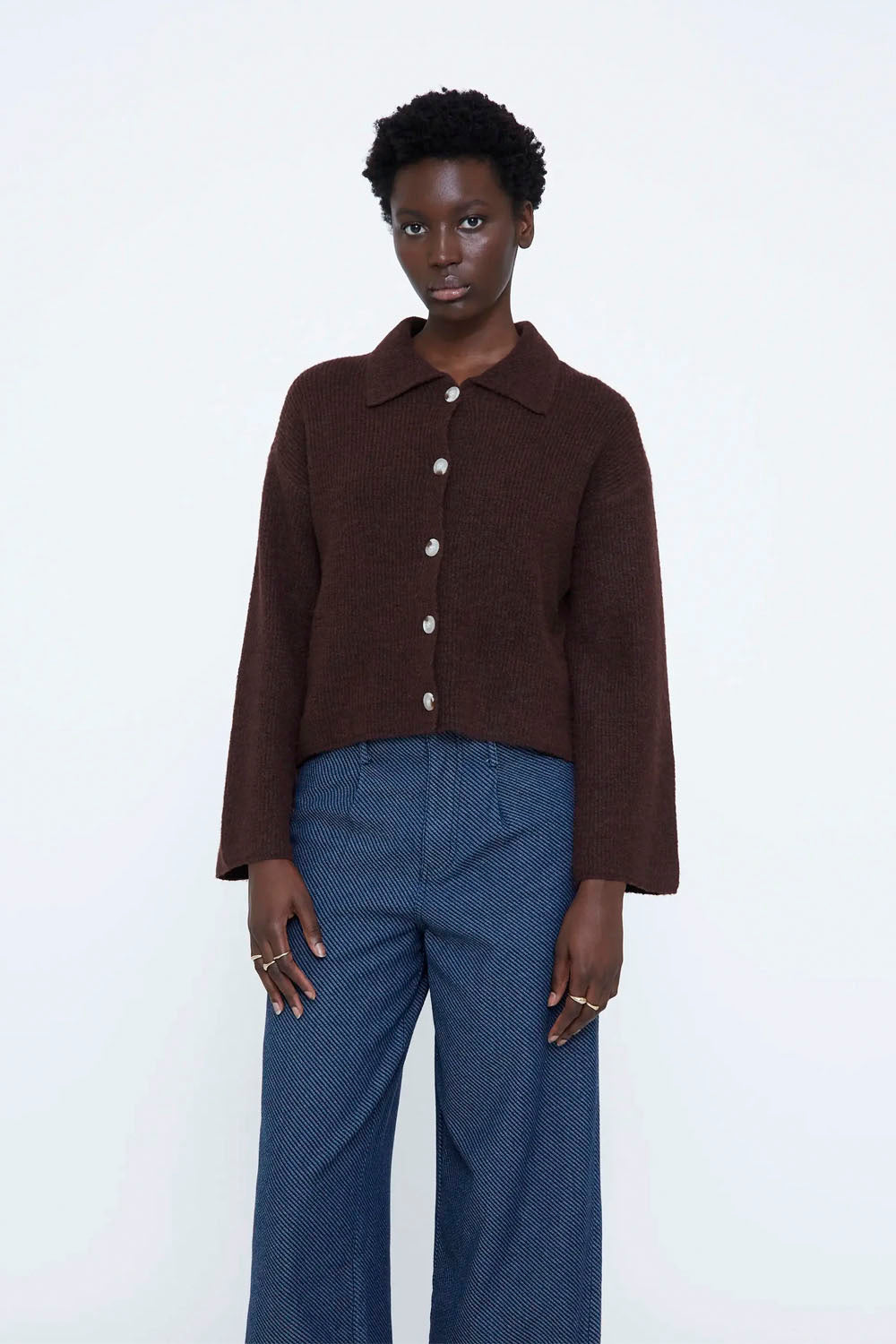 WILD PONY - BROWN CARDIGAN