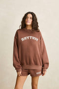 RHYTHM - COLLEGIATE OVERSIZED CREW NECK FLEECE