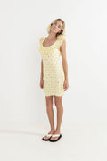 RHYTHM - DAHLIA OFF SHOULDER MINI DRESS