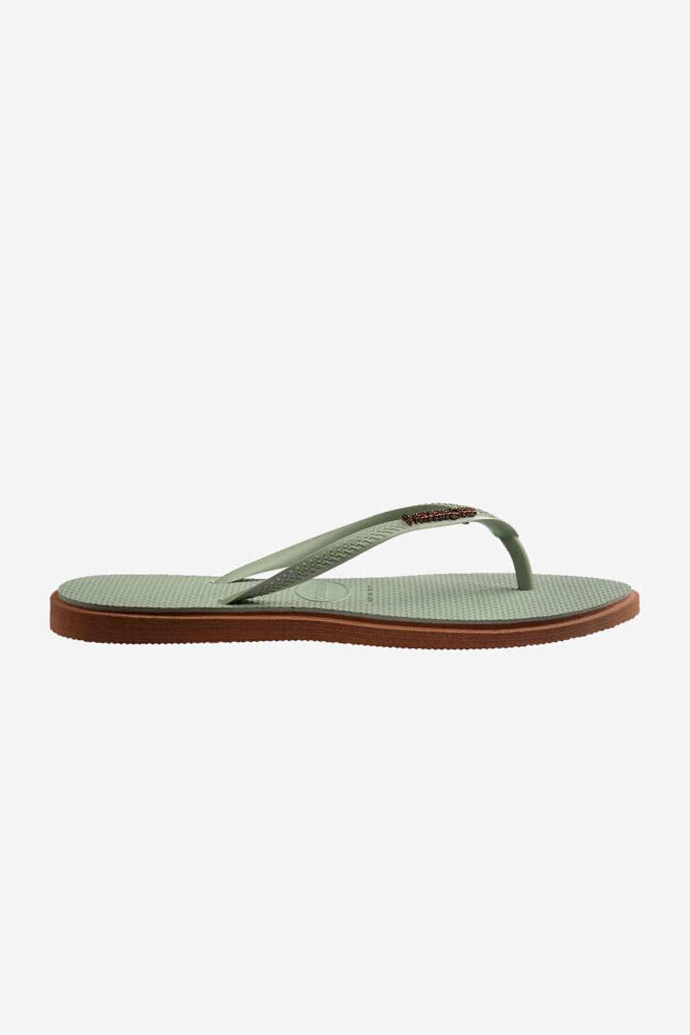 HAVAIANAS - SLIM POINT - RUST SMOKE GREEN - WOMAN