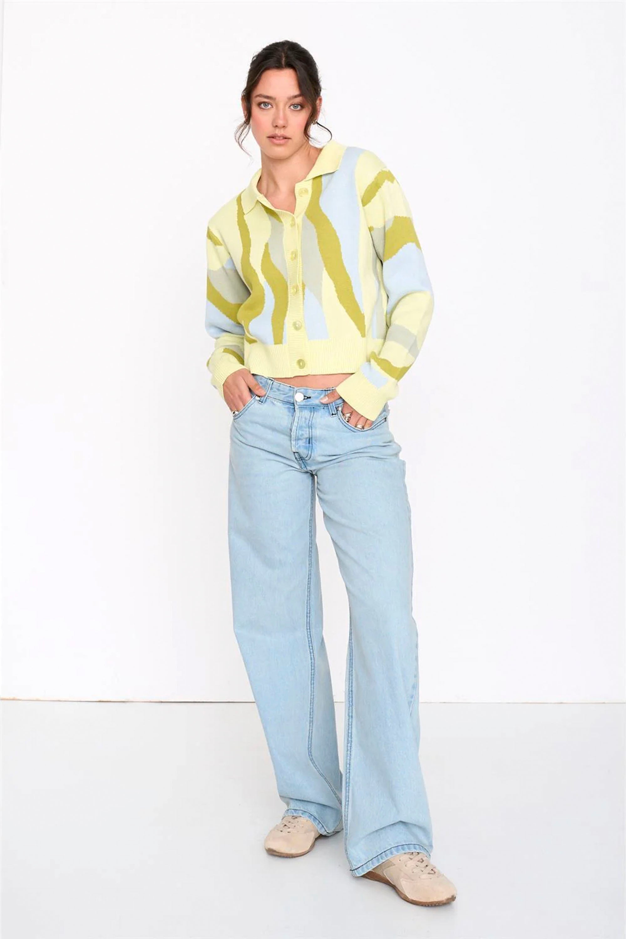 24COLOURS - YELLOW CARDIGAN