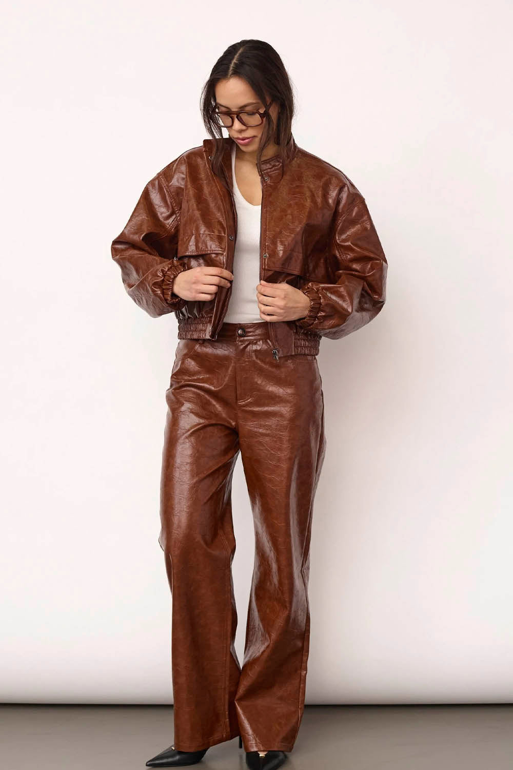 CO´COUTURE - RICHACC BOMBER - COGNAC
