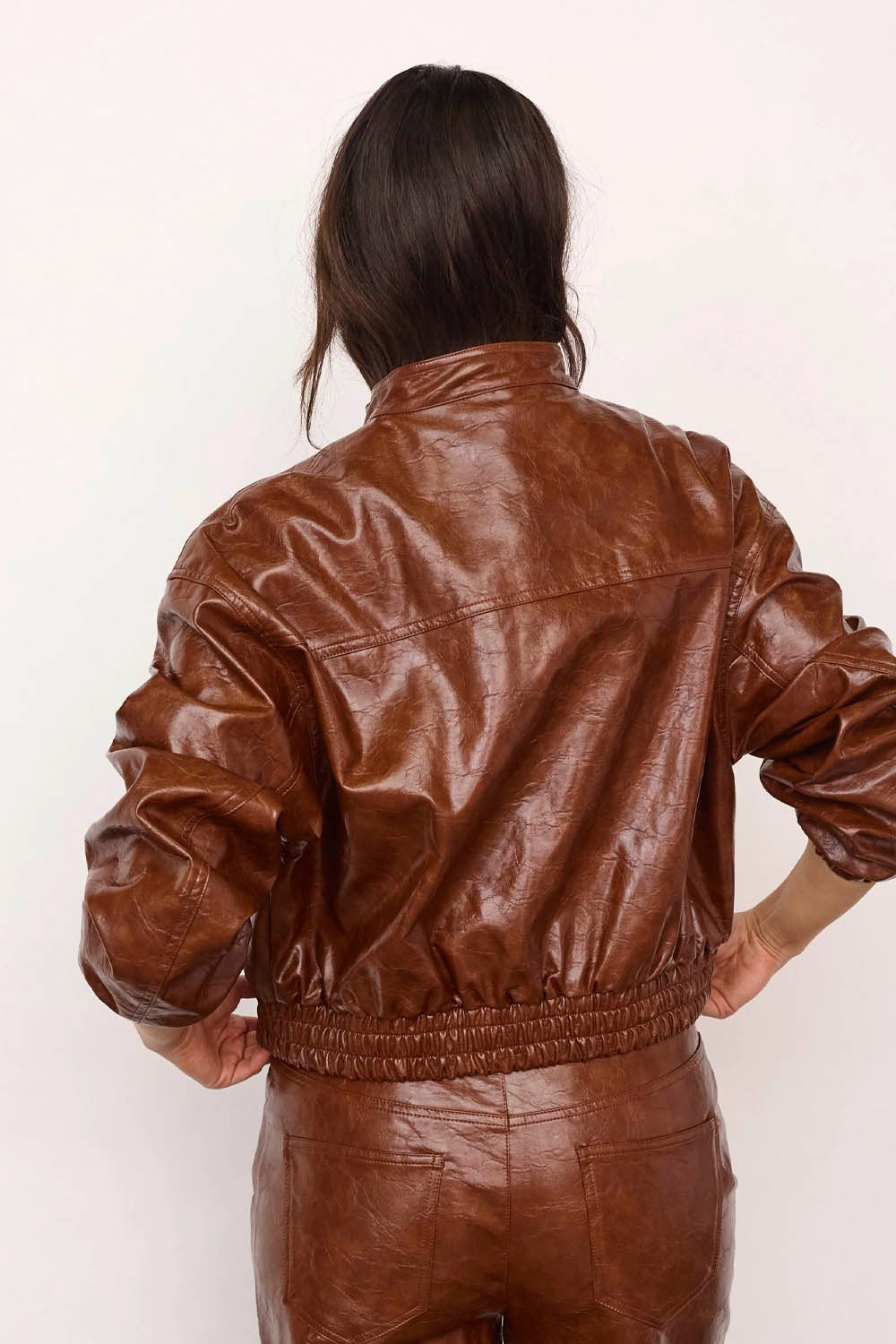 CO´COUTURE - RICHACC BOMBER - COGNAC