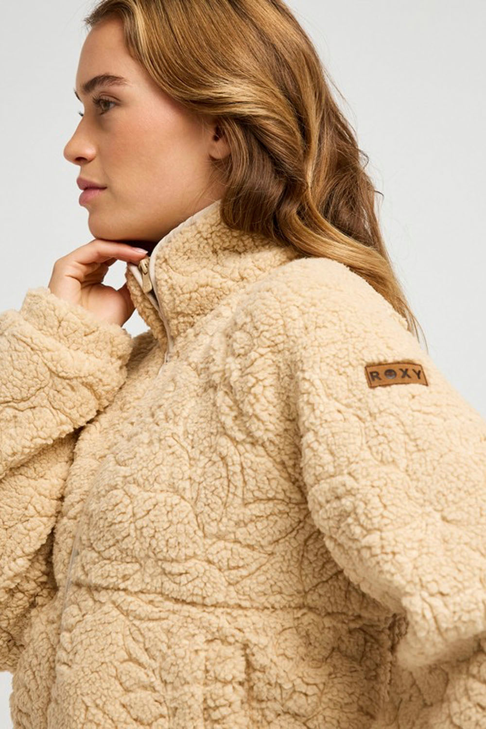 ROXY - BLURRY CLOUD POLAR FLEECE - PEEBLE OUTLINE MO