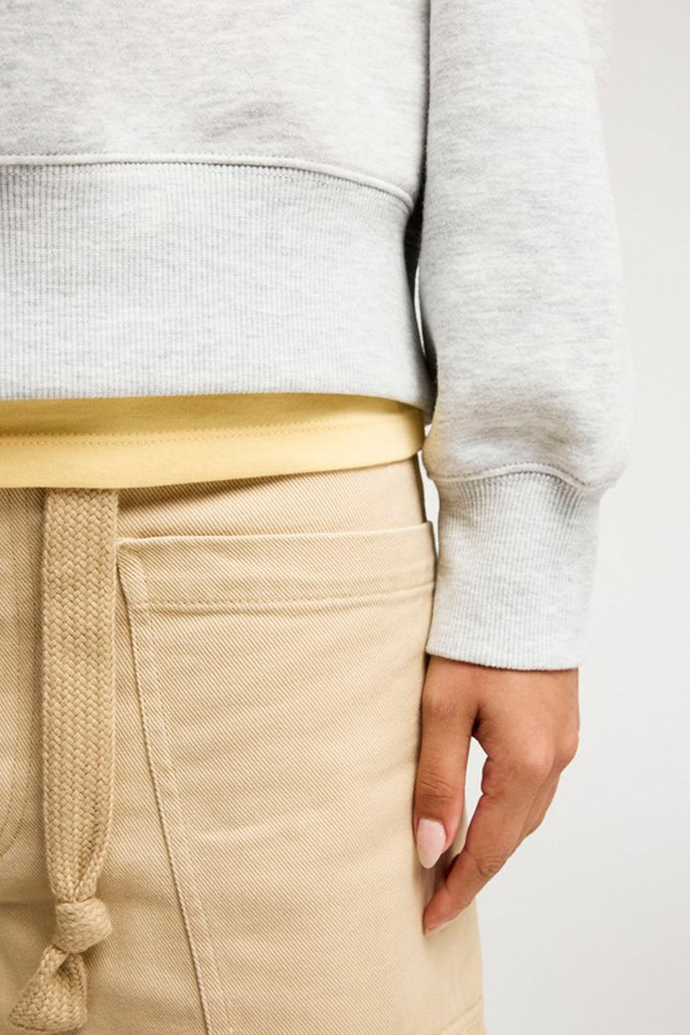 ROXY - EVERFREE FLEECE - LIGHT GREY HEATHER
