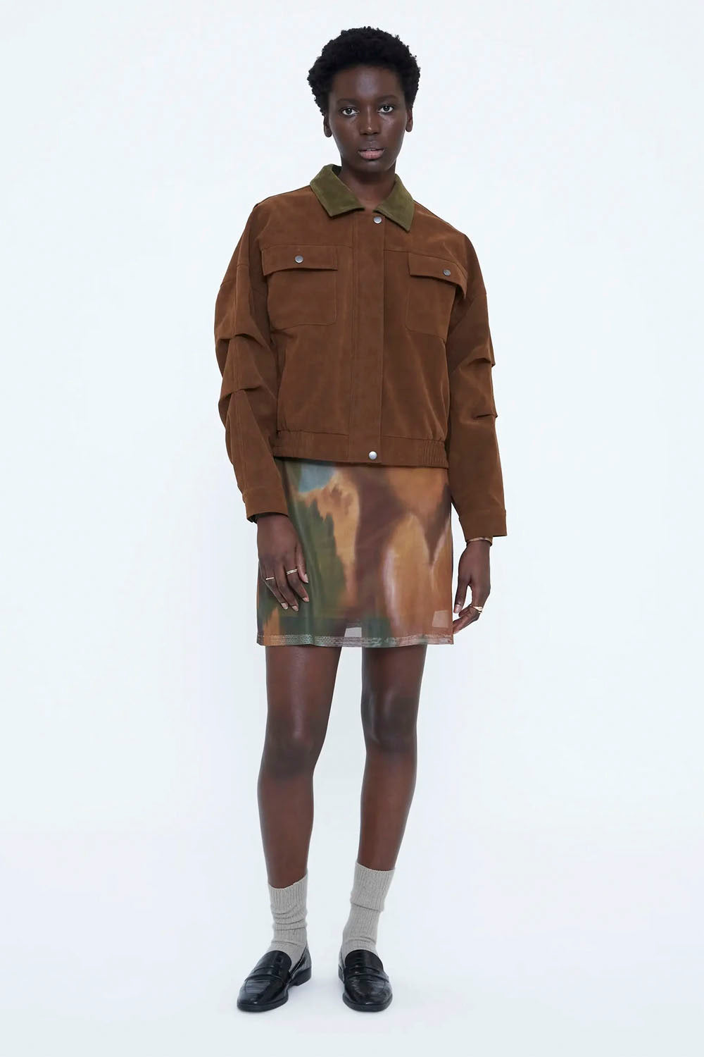 WILD PONY - SUEDE JACKET - BROWN