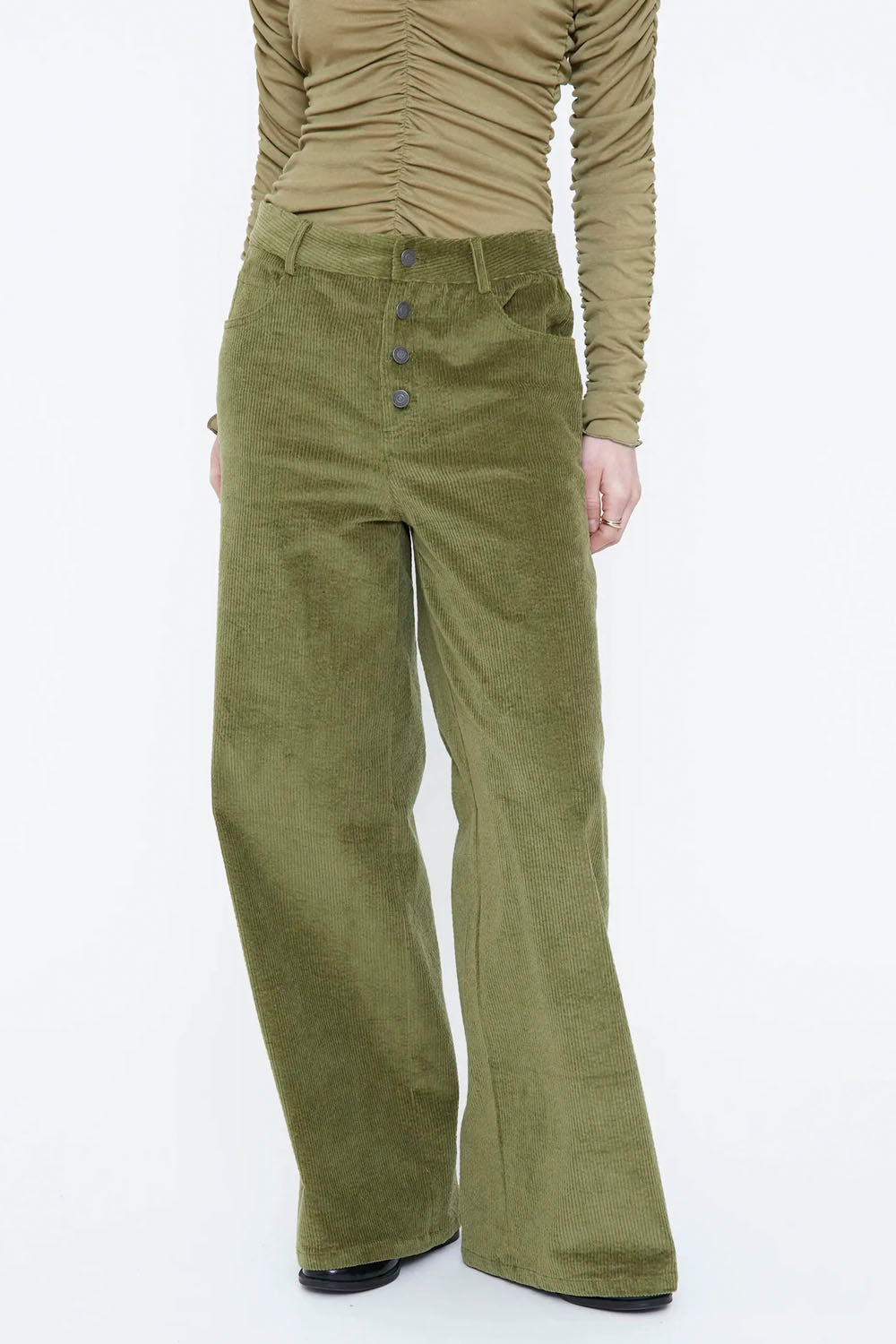 WILD PONY - GREEN CORD PANT