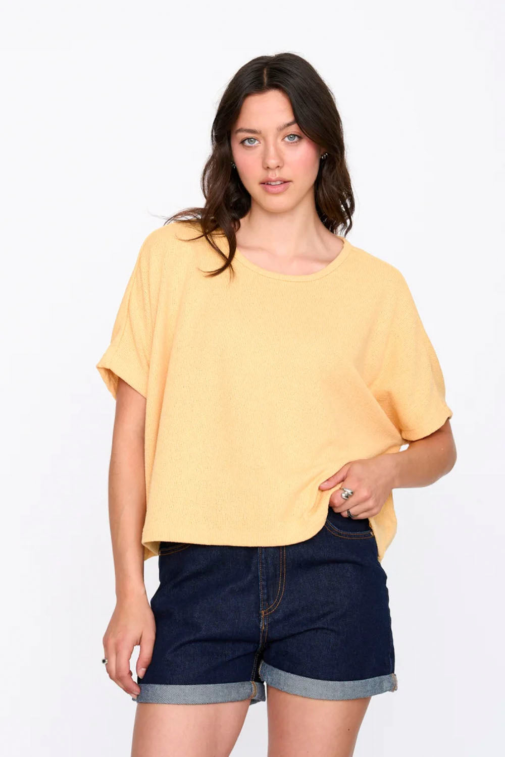 24COLOURS - OVERSIZED CROP T-SHIRT