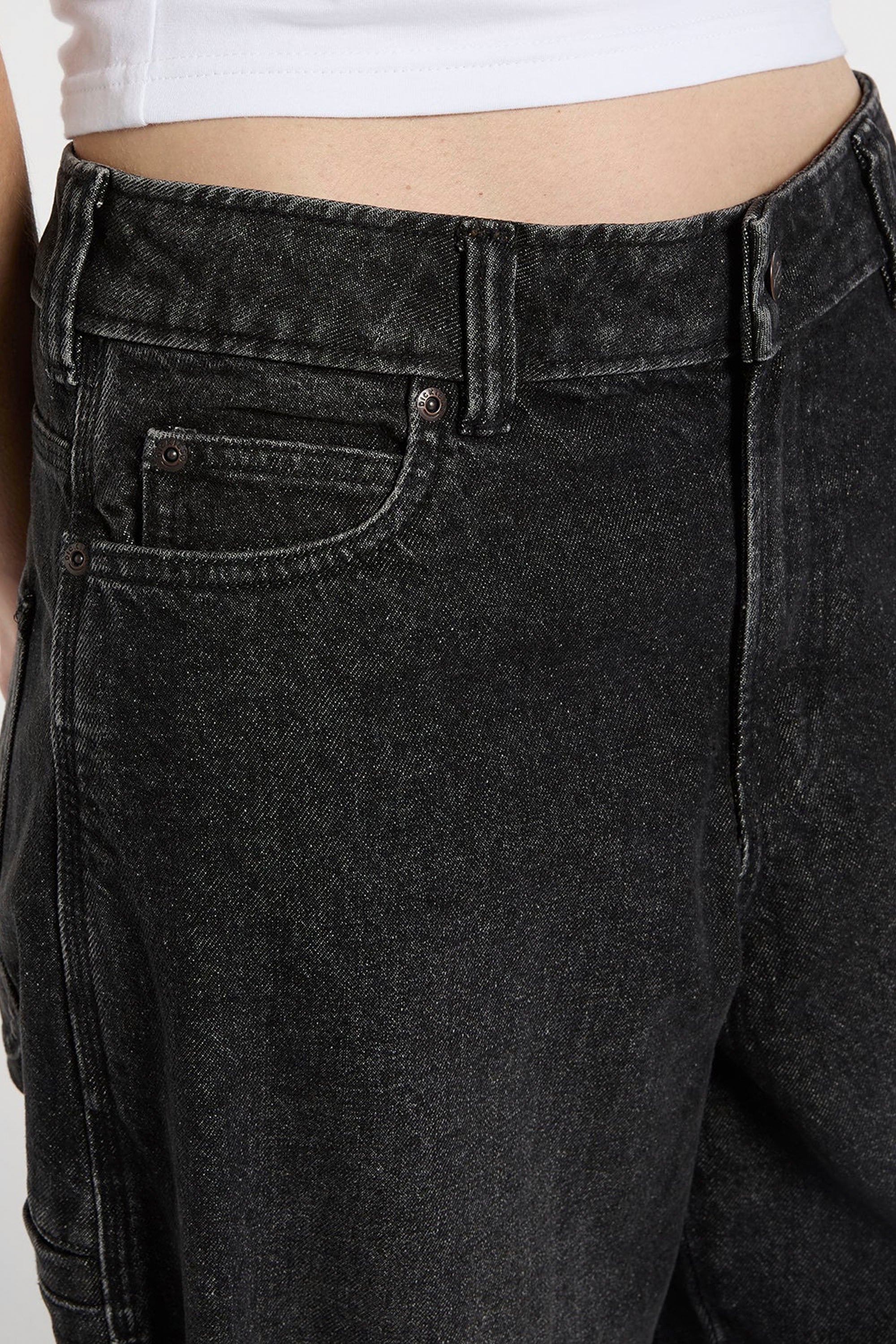 DICKIES - 957 LOOSE TAPERED WORK JEAN - BLACK WASH