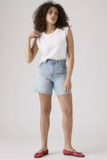 LEVIS - HIGH BAGGY SHORT - FAR AND WHITE