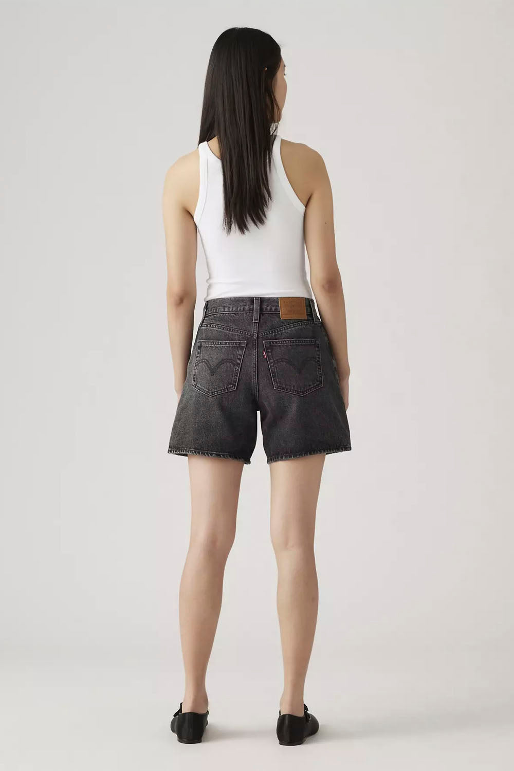 LEVIS - HIGH BAGGY SHORT - WHERES MY PHONE